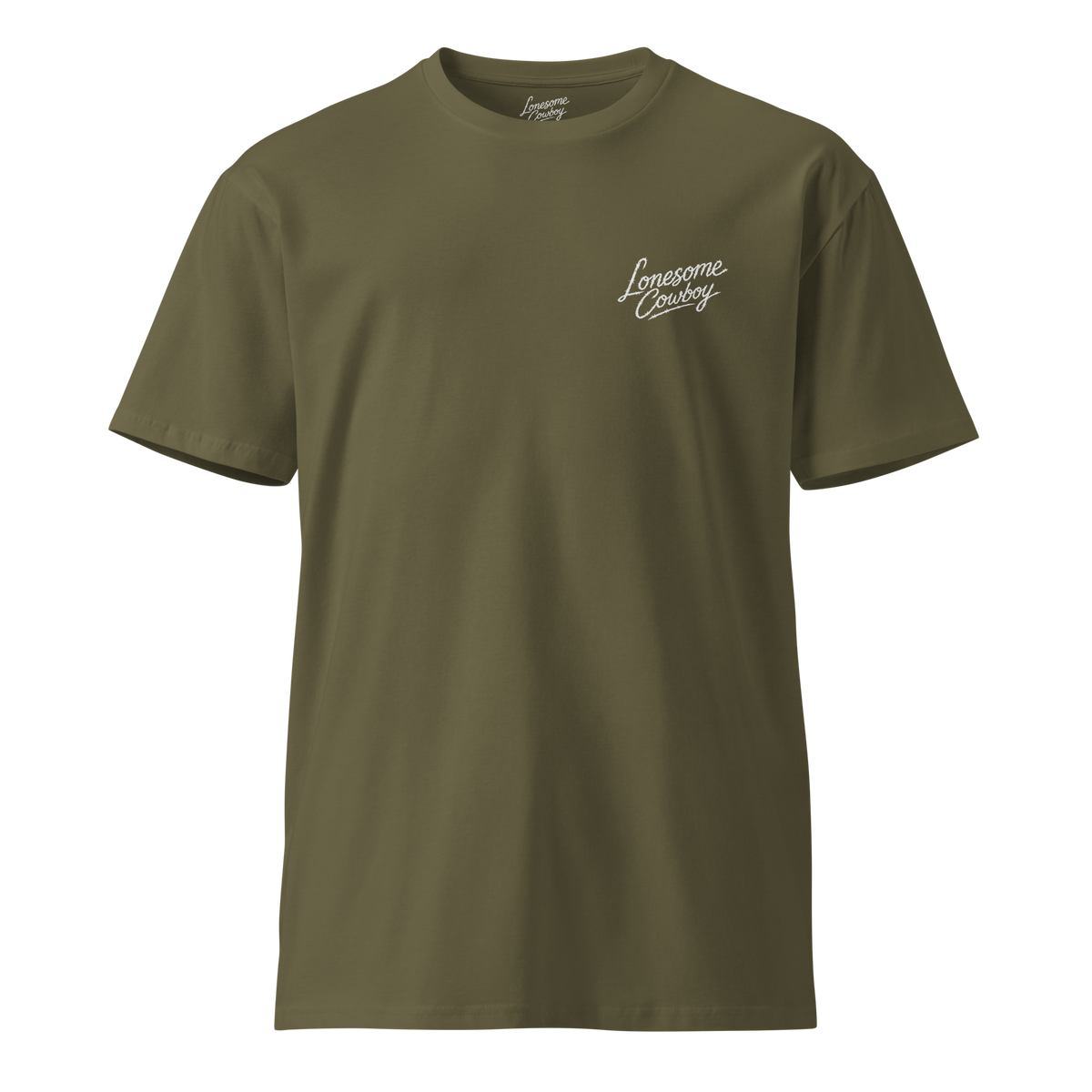 White Logo Tee